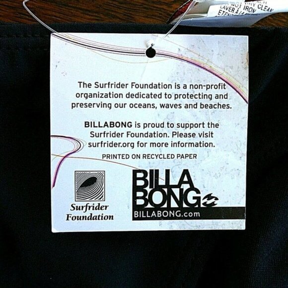 Swimwear Billabong Bikini Bottom Size Small Black Hot Lowrider Tassel Bows Women - Picture 15 of 16